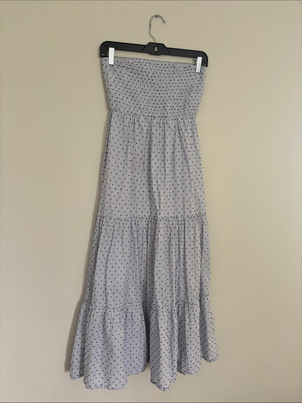 Ruched strapless summer dress